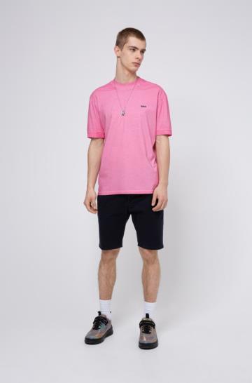 Koszulki HUGO Relaxed Fit Różowe Męskie (Pl18017)